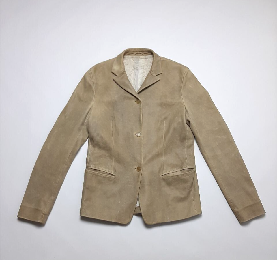 Burberry Prorsum Model Cafe Women's Soft Leather Blazer