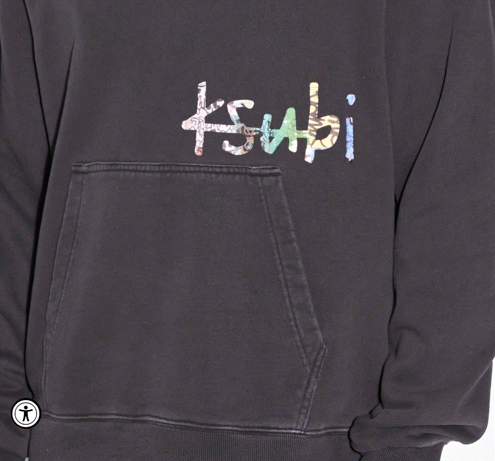 Pre-owned Ksubi Hoodie Kulture Kash Faded Black
