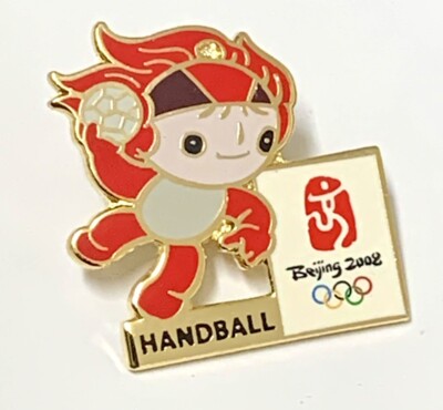 Beijing 2008 Olympic Handball Pin Mascot Lapel Pin
