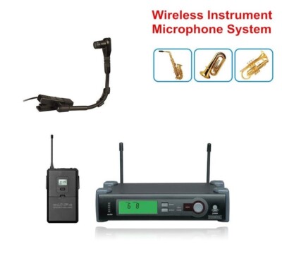 UHF Wireless Instrument Microphone for Sax Trombone Clarinet Trumpet Beta 98H/C