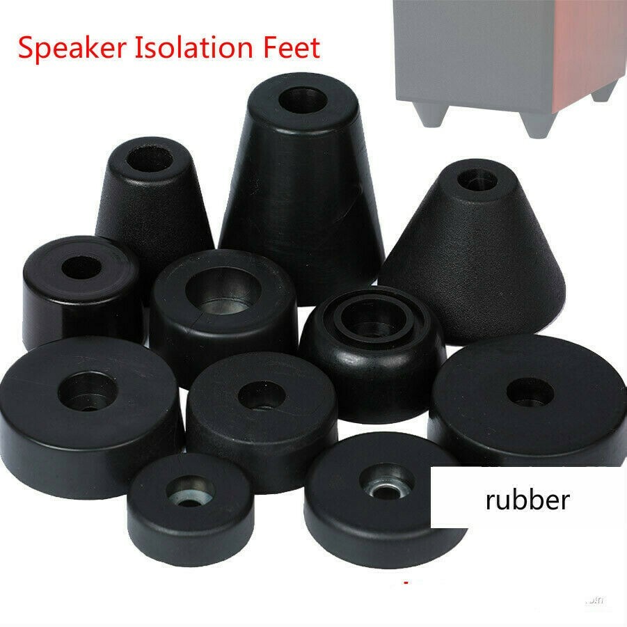 4 St.Gummi Lautsprecher Amp CD Isolierung Dämpfer Füße Stand Subwoofer Pad Fuß