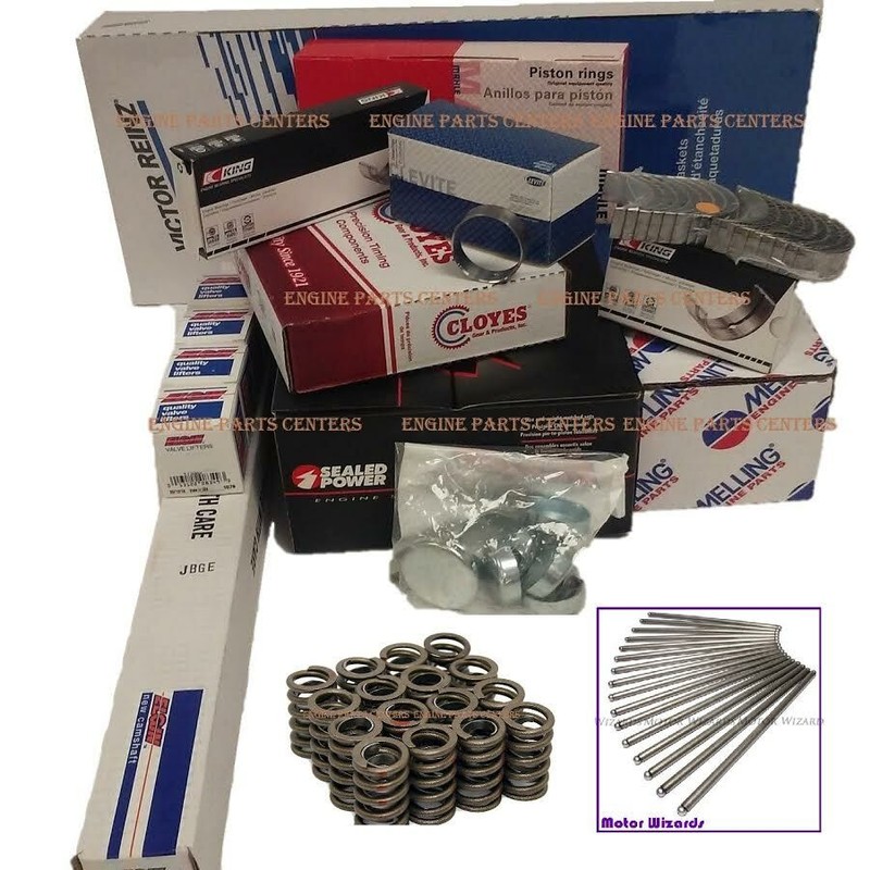 Chevy 350 MASTER REBUILD Engine Kit HYP Pistons+STAGE 1 Cam+Springs+push rods eBay