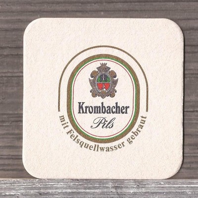 Krombacher Pils Beer Coaster-Germany-S3029