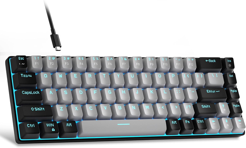 Magegee Portable 60% Mechanical Gaming Keyboard, Mk-Box LED Backlit Compact 68 K
