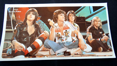 Promotional Stickers Bay City Rollers Bcr Pop Rock Band Pop Jugendmagazin 70er