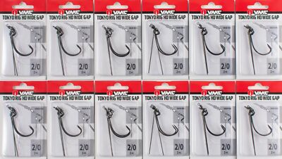 (LOT OF 12) VMC TOKYO RIG HD WIDE GAP 2/0 THDWG#2/0BNPP H1201