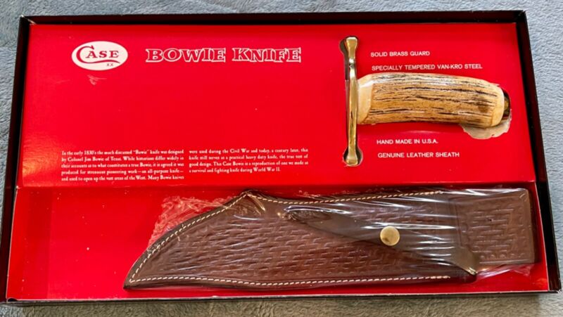 1980 Case Stag Mountain Man Bowie Survival Fixed Blade Knife