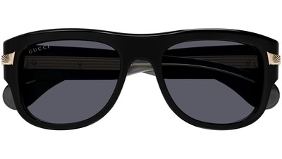 Pre-owned Gucci Gg1517s-001 Black Grey In Gray