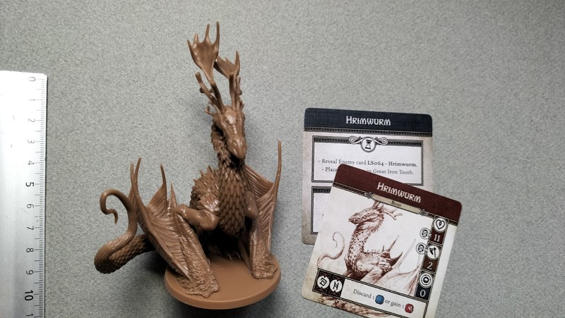 Hrimwurm Wyrm   Miniature+English Card/Trudvang Legends/Exclu Kickstarter G678