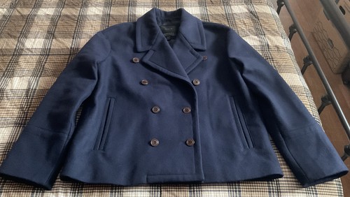 J Crew Melton Wool Blend Relaxed Fit Peacoat Coat 10 Navy | eBay J Crew Melton Wool Blend Relaxed Fit Peacoat Coat 10 Navy | eBay
