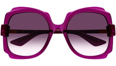 Pre-owned Gucci Gg1431s-003 Violet Sunglasses In Purple
