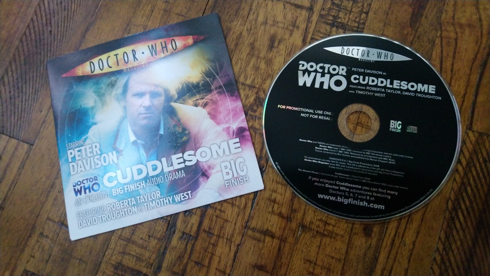 Doctor Who Cuddlesome Big Finish Peter Davison Audio Drama CD