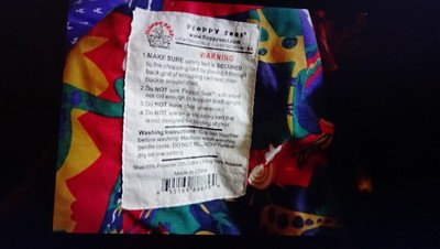 FLOPPY SEAT Shopping Cart & High Chair Liner Stores in Attached Pouch Colorful