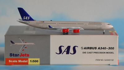 Schuco Star Jets 1:500 SJSAS132 Airbus A 340-300  SAS  in OVP