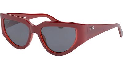 Pre-owned Off-white Seward Oeri116s24pla0012807 Burgundy In Gray