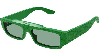 Pre-owned Gucci Gg1592s-003 Square Green