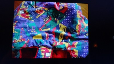 FLOPPY SEAT Shopping Cart & High Chair Liner Stores in Attached Pouch Colorful