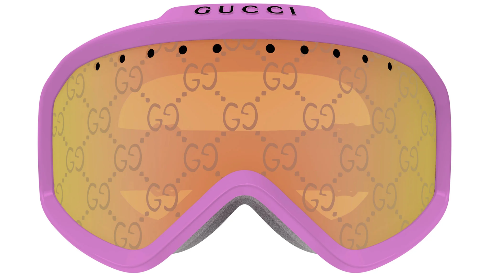 Pre-owned Gucci Original  Sunglasses Gg1210s 004 Shiny Pink Frame Brown Mirrored Lens 99mm