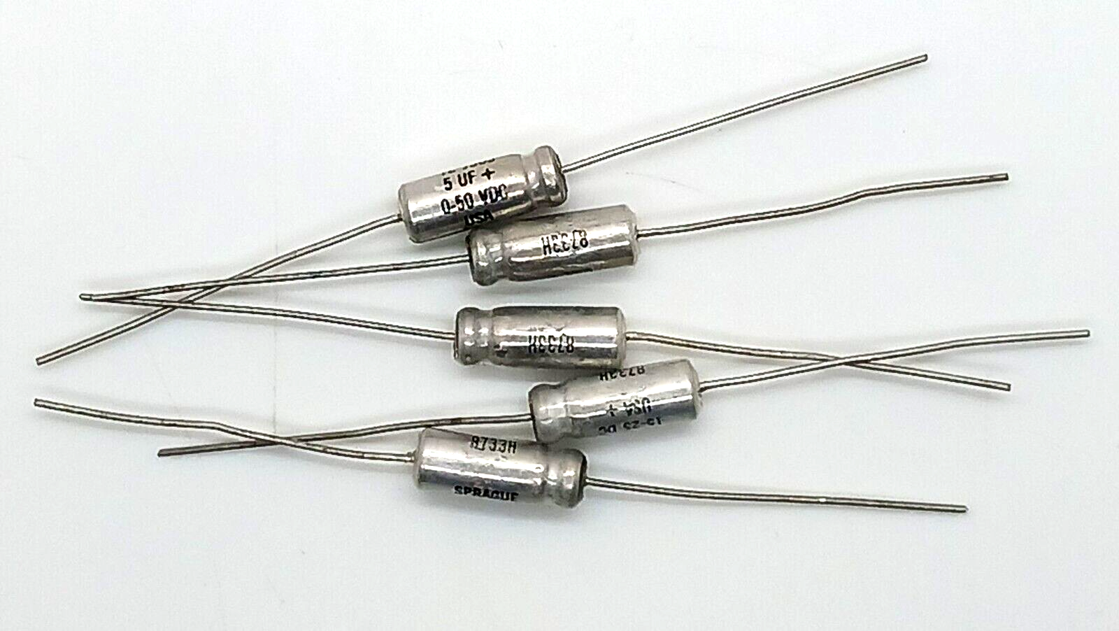 Sprague 30D + TE 1205 15-25 DC USA 8733H Capacitor 5 Pc Lot Sprague 30D + TE 1205 15-25 DC USA 8733H Capacitor 5 Pc Lot