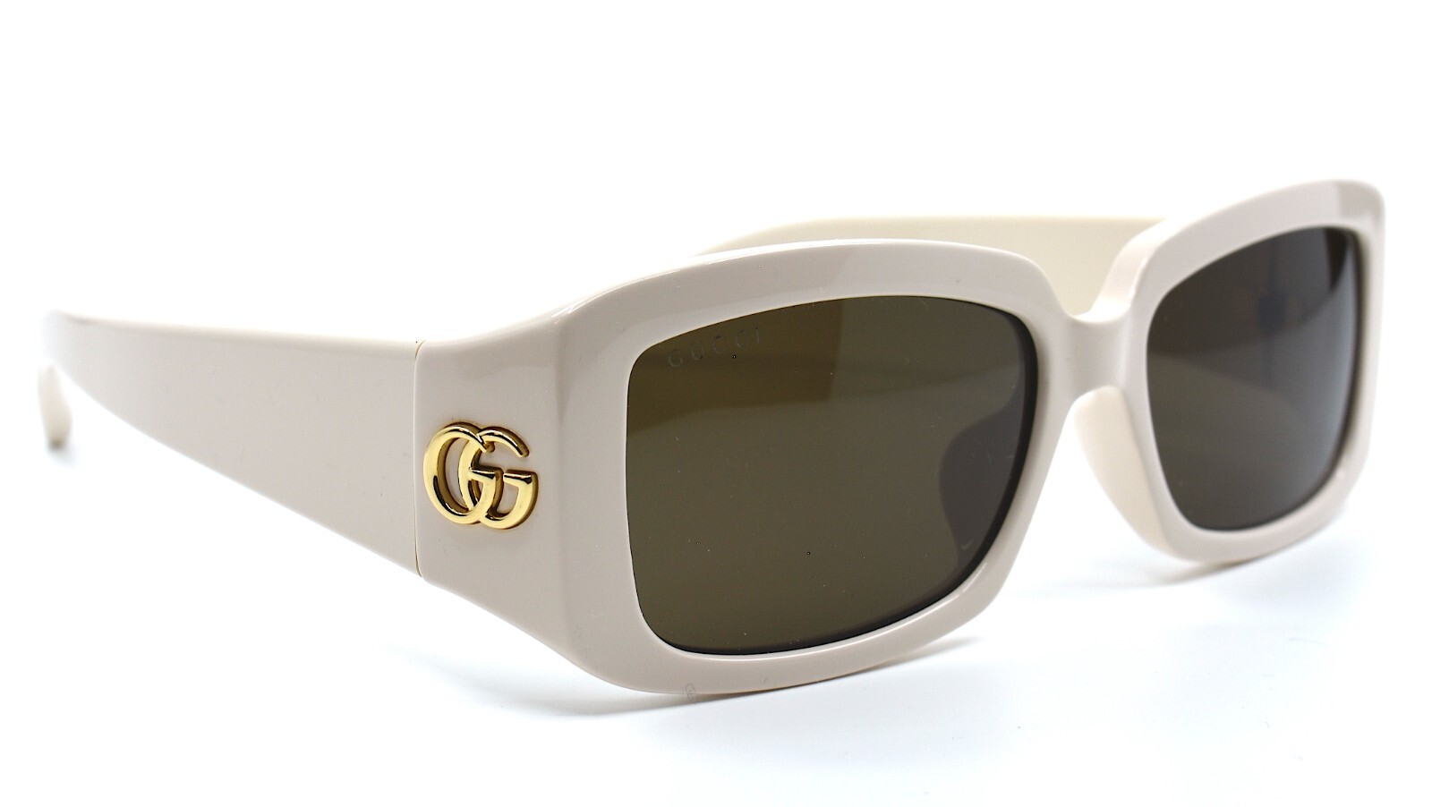 Pre-owned Gucci Gg1403sk 004 Ivory Brown Authentic Sunglasses 54-16