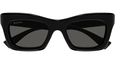 Pre-owned Gucci Gg1773s-001 Cat Eye Black In Gray