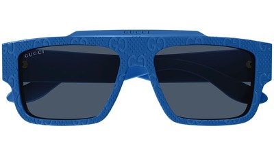 Pre-owned Gucci Gg1460s-008 Blue Monogram