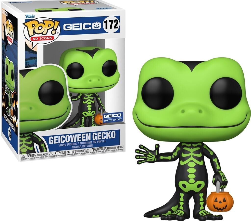 Geicoween Funko Pop Green Geico Gecko Limited Edition #172