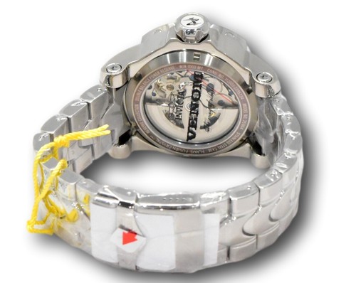 Pre-owned Invicta Reserve Venom Men's 52mm Double Open Heart Automatic Watch 35984
