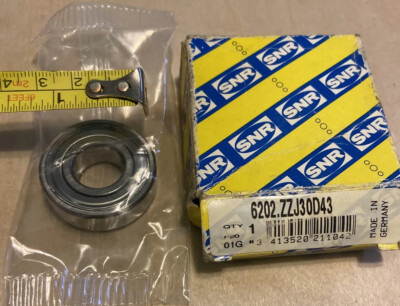 B44 6202ZZJ30D43 SNR Single Row Sealed Bearing 6202J30D43 Sealed Roller