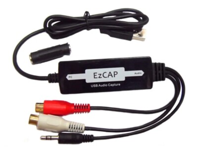 Ezcap 216 3.5MM Cassette To CD/MP3 Converter USB Audio Capture WMA WAVE Recorder