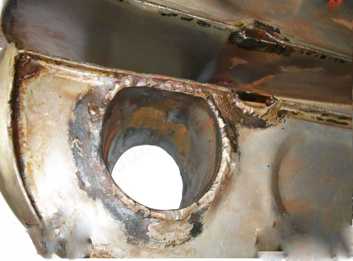 Reproduction Bare Metal Ariel 1930 Model G Handgear Shift Petrol Fuel Tank 