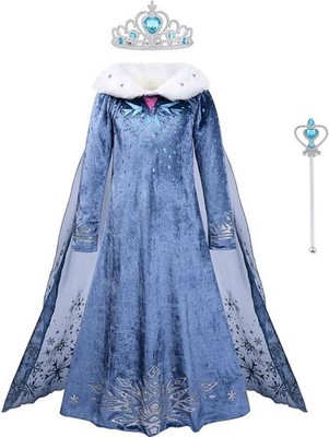 Acwoo Princess Dress, Crown & Wand, Cosplay Costume For Girls, 100cm