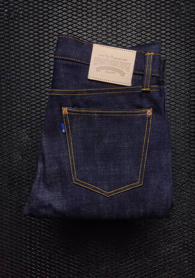 Pre-owned The Limited Limited Edition Double Knee Denim 21oz Custom Made Denim Selvedge Jeans In Blue