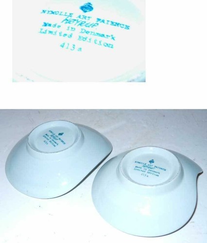 NYMOLLE Denmark Hoyrup Danish Mid Century Modern Free Form Pottery Set Pair 2