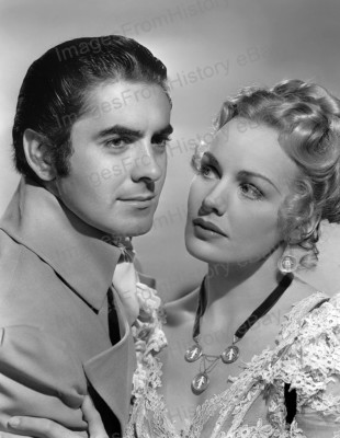 8x10 Print Tyrone Power Frances Farmer Son of Fury 1942 #TPJL