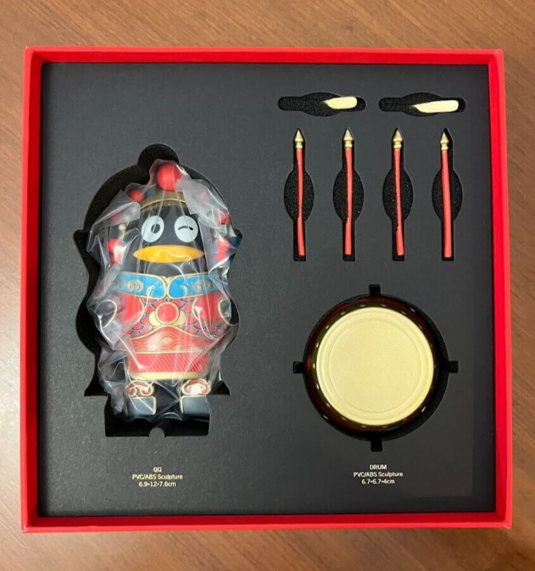 Tencent QQ Full Power PVC Penguin Figure Spring Festival Lunar