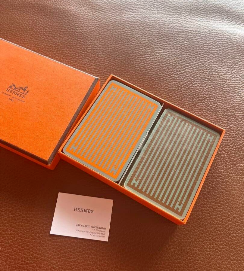 Hermès New Set 2 Poker Decks In Box - Vintage Lux