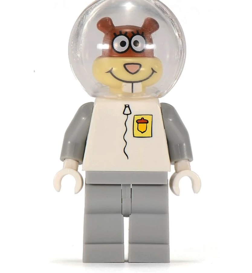 Lego Sandy Cheeks 3831 Light Bluish Gray Legs SpongeBob