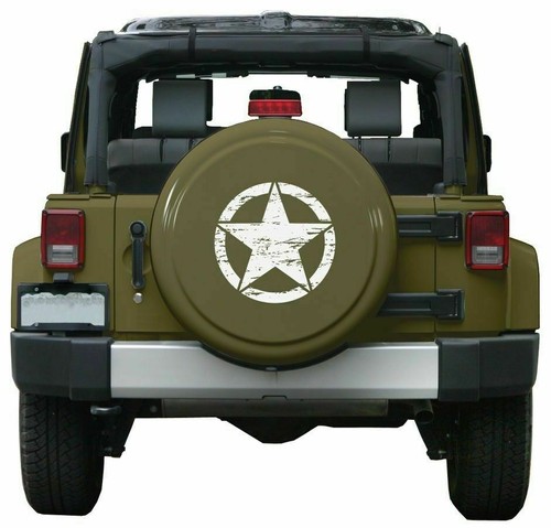 Army Star distressed decal fits Jeep large 20" Vinyl military hood graphic body