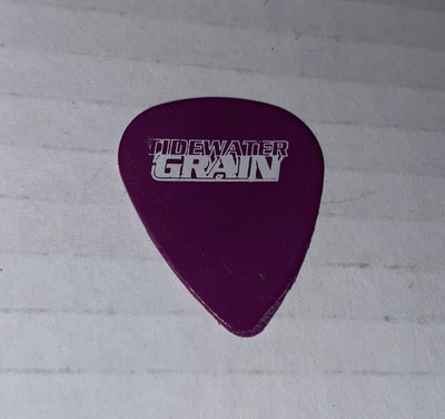 Vintage Tidewater Grain Band Bass Guitar Pick Purple
