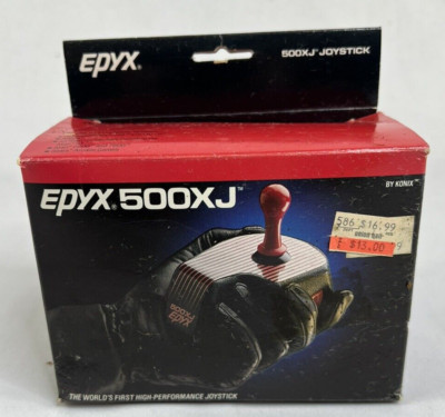Vtg 500XJ Epyx Konix Controller Joystick for Commodore 64 & Atari 2600 w Box