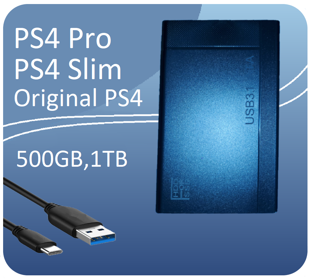 External Hard Drive PS4 1TB  500GB 320GB 1TB USB 3.0 PC Extended Gaming