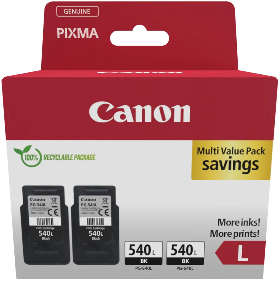 2x Canon PG540L Black Ink Cartridges For PIXMA MG3150 Printer Replaces PG540XL