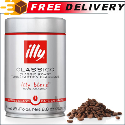 illy Classico Whole Bean Coffee Medium Roast Classic, No Preservatives, 8.8oz