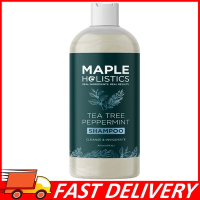 Tea Tree Shampoo Sulfate Free Clarifying Shampoo for Build Up & Flakes, 16 oz