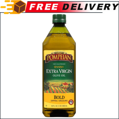 Pompeian Spanish Bold Extra Virgin Olive Oil, First Cold Pre