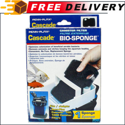 Penn-Plax Cascade 700/1000 GPH Canister Filter Aquarium Bio Sponge Replacement