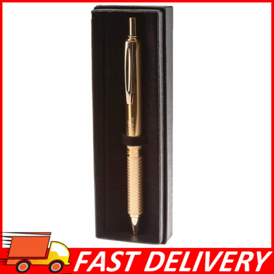 Pentel EnerGel Alloy Retractable Liquid Gel Pen, Gold Barrel, Black Ink Gift Box