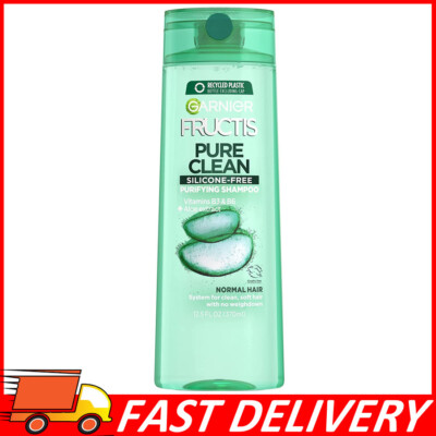 Garnier Fructis Pure Clean Shampoo Silicone-Free w/ Aloe Extract & Vit E, 12.5oz