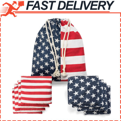 Bags Real Corn Filled Corn Hole Bean Bags American Flag Corn Hole
